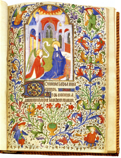 Medieval image of the Annunciation