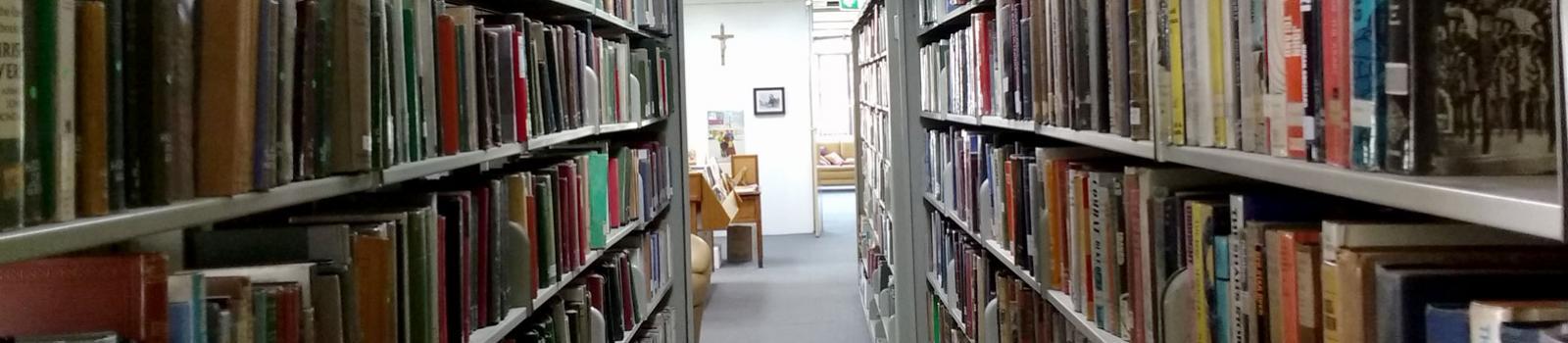 Book shelves at Caroline Chilholm Library